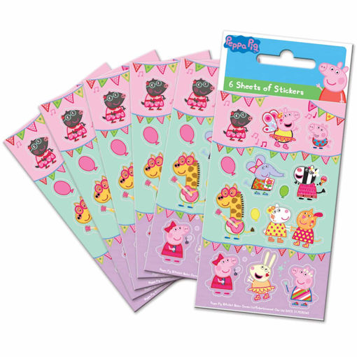Picture of PEPPA PIG PARTY STICKER PACK - 6 SHEETS
